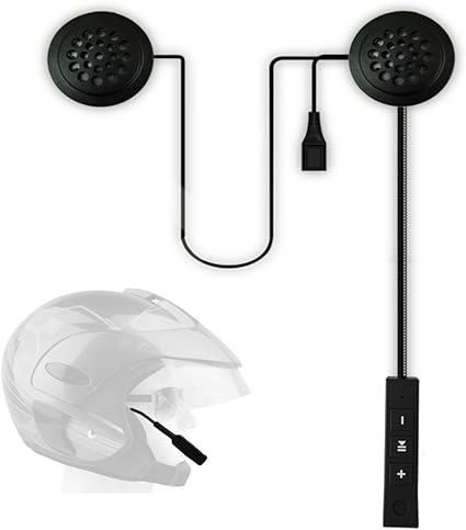 GEZICHTA - Cuffie Bluetooth per casco moto, anti-interferenza, senza fili, Bluetooth, antivento, vivavoce, casco da moto